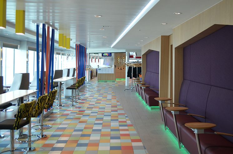 Restaurant auf Scandlines' neuer Hybridfähre "Berlin"