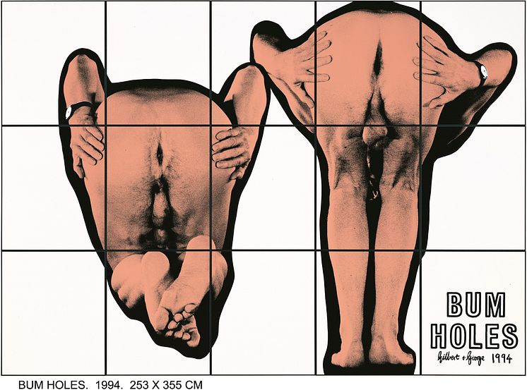 Gilbert & George, BUM HOLE, 1994