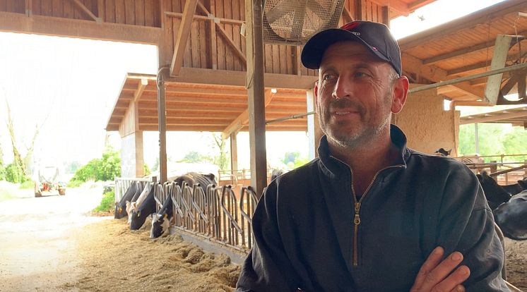 Matteo Vitali, dairy farmer in Lodi, Italy