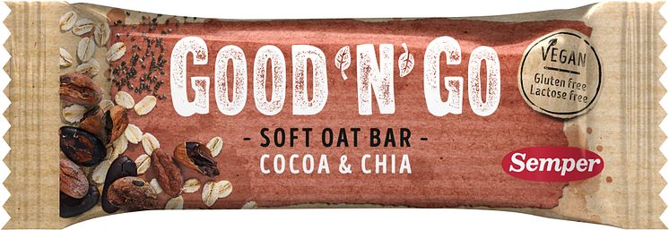 Good'n'Go Soft Oat bar Cocoa Chia