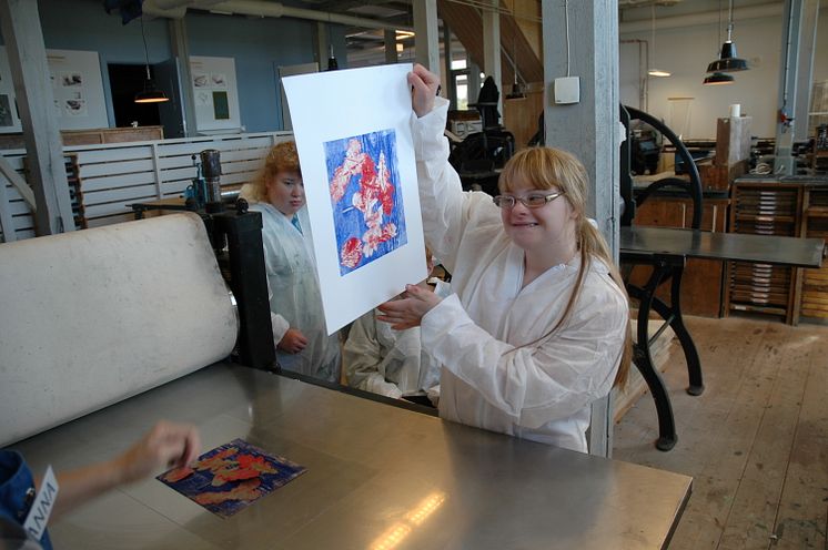 Grafikens Hus projekt VÄXA tillsammans med särskolan i Strängnäs