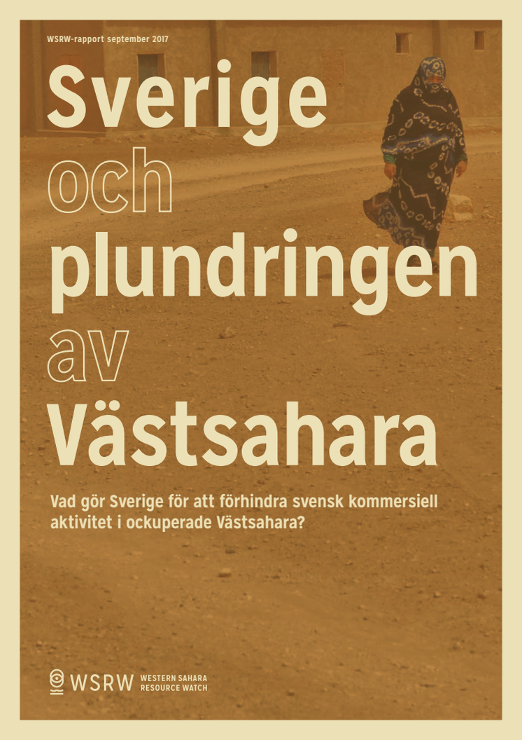 Sverige och plundringen av Västsahara 