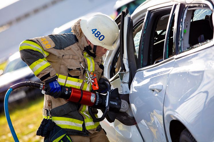 Volvo Cars kollisionstest redningsarbejde