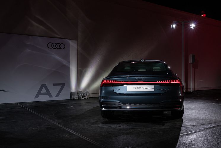 Den nye Audi A7 Sportback ved verdenpremieren i Ingolstadt 19. oktober 2017