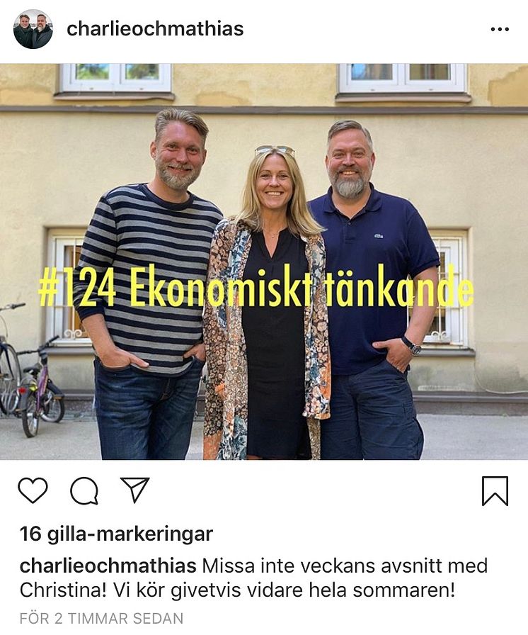 Christina Sahlberg och Ekonomi PÅ RIKTIGT