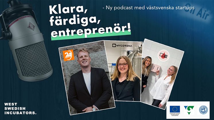 Klara färdiga podcast omslag MyNewsDesk