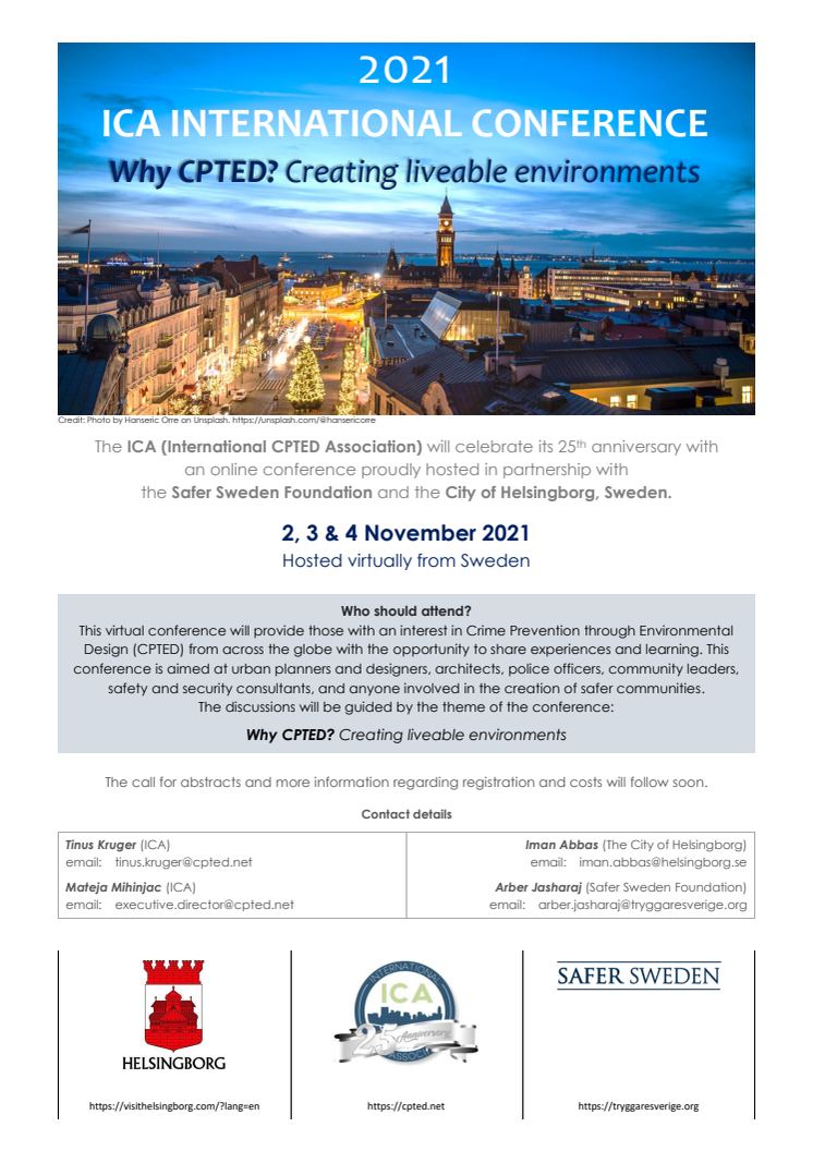 Internationella CPTED-organisationens konferens 2021