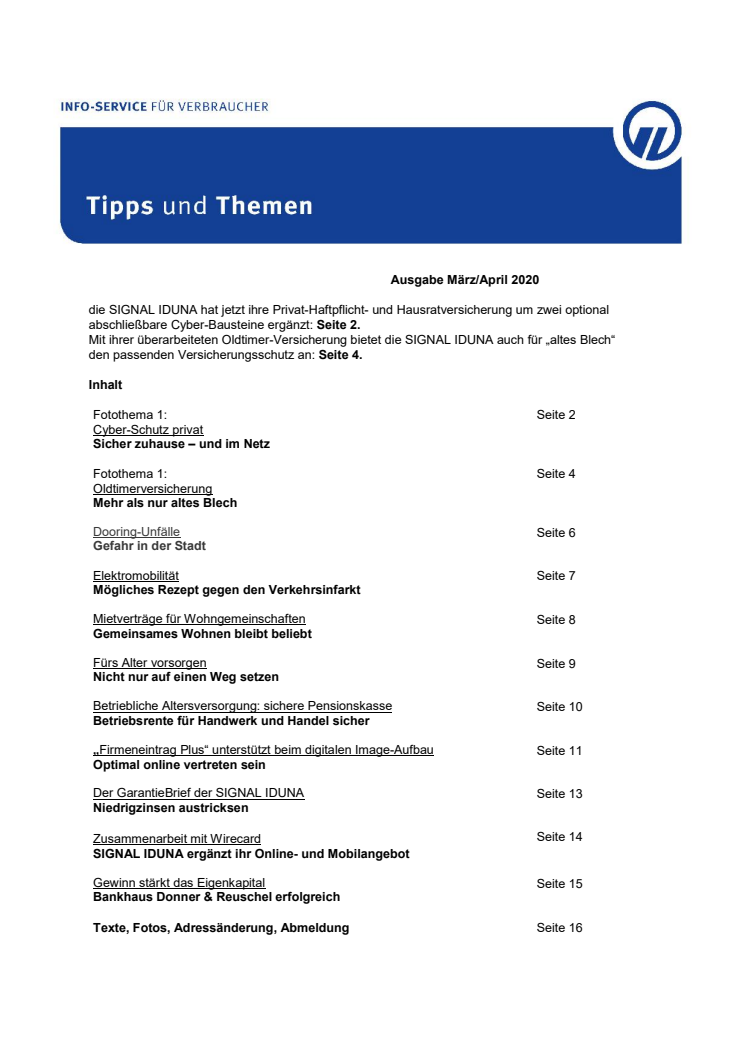 Tipps und Themen 3,4-2020