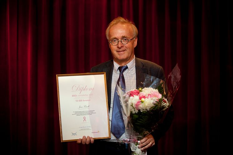 Professor Jan Frisell, Karolinska Institutet, mottagare av BROs utmärkelse 2011