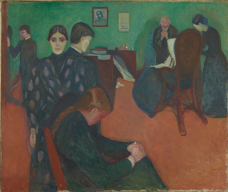 Edvard Munch: Døden i sykeværelset / Death in the sickroom (1893)