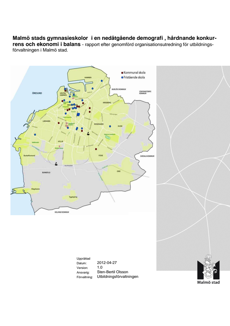 Utredning av yrkesutbildningarnas framtida placeringar