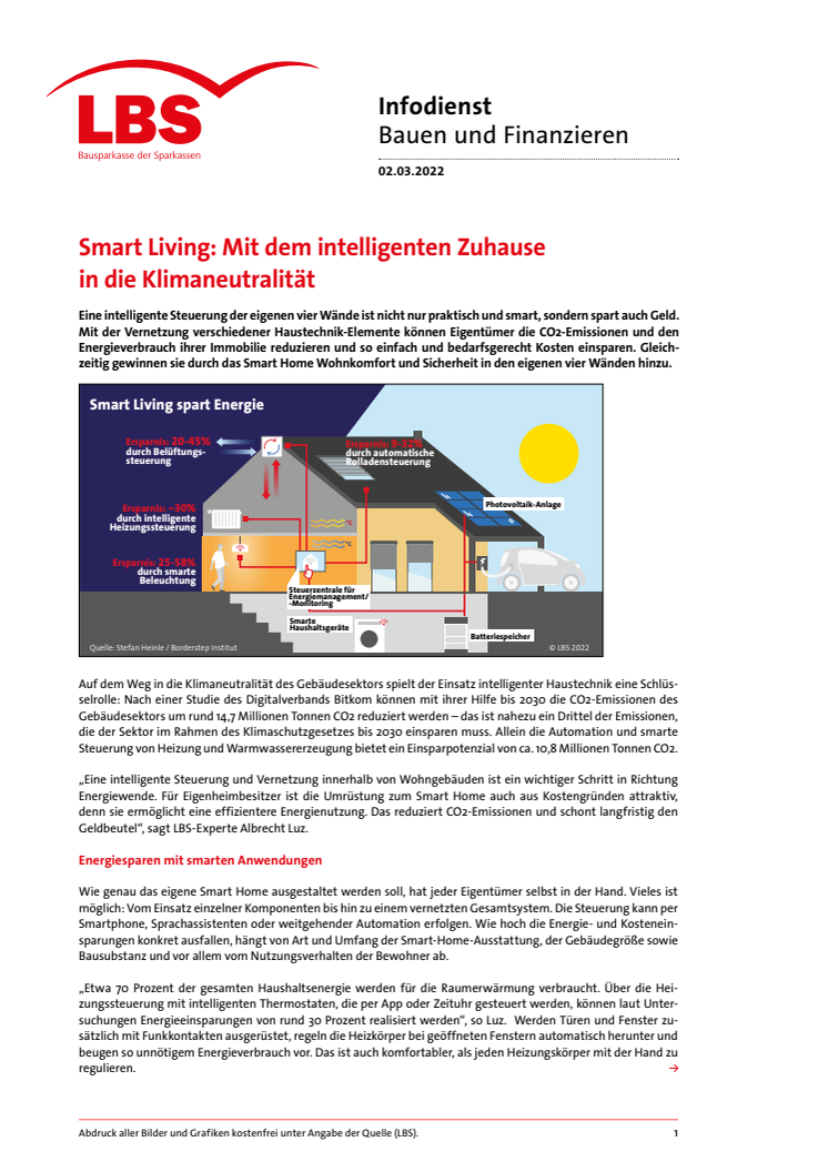 Smart Living: Mit dem intelligenten Zuhause in die Klimaneutralität