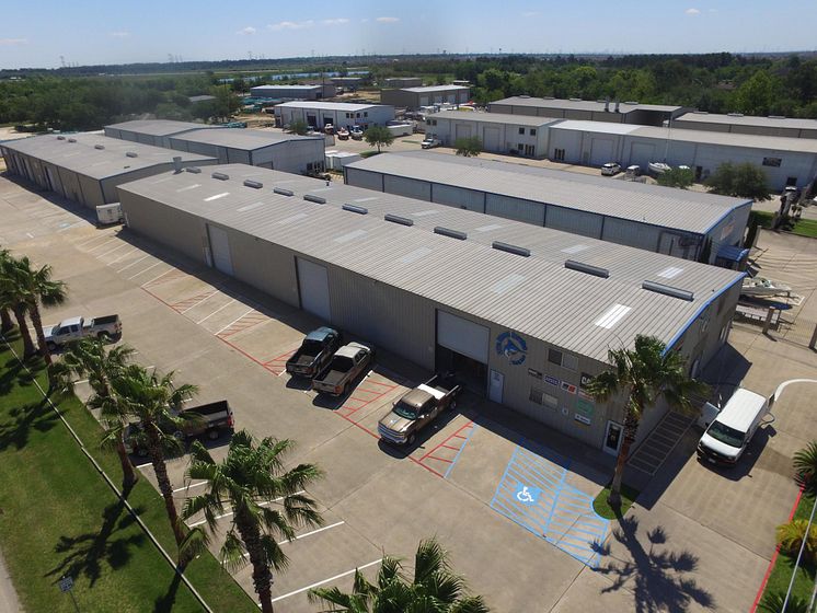 High res image - Cox Powertrain - Elite Diesel aerial view Kemah, Texas facility