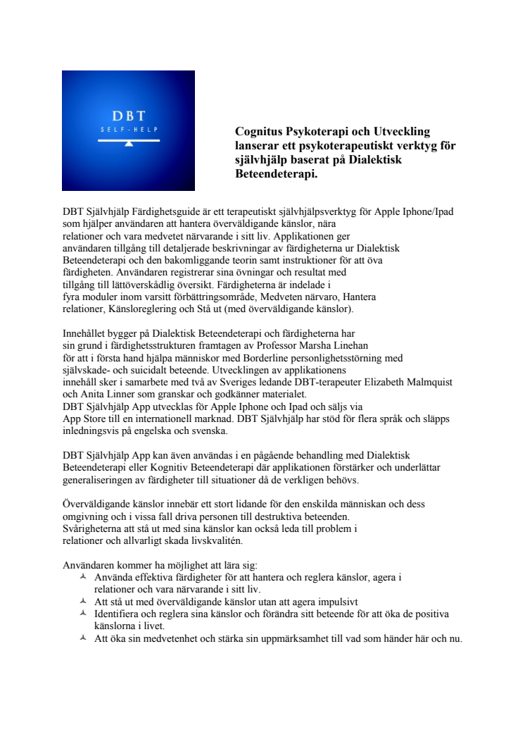 Nyhetsrelease i Flyerformat