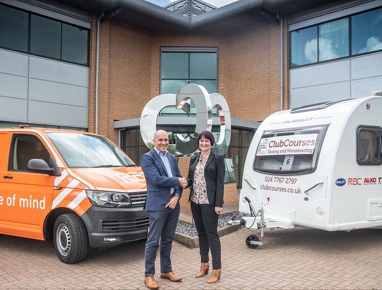 RAC and The Camping and Caravanning Club - Phil Ryan (RAC) and Sabina Voysey (C&CC)