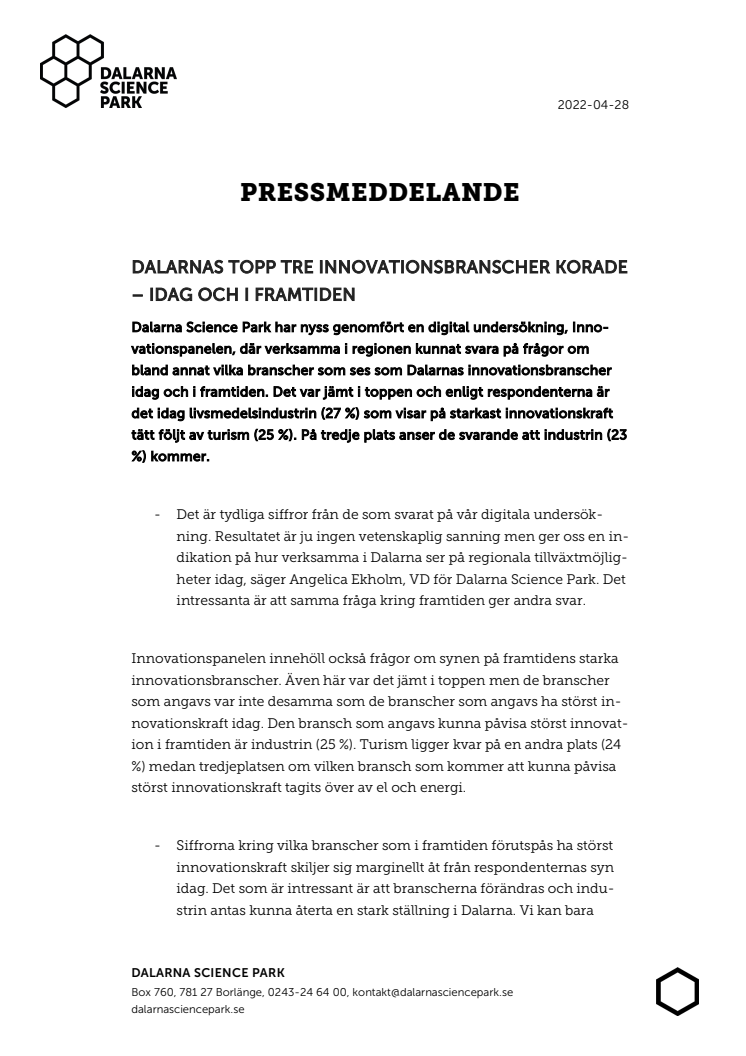 22-04-28 Dalarna topp tre innovationsbranscher korade - idag och i framtiden.pdf