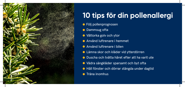 10 tips för din pollenallergi