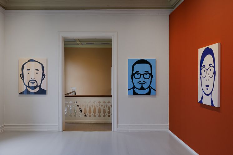 Julian Opie. Installation view JO.VRGF15@Moss. 2023. Foto_Eivind Lauritzen_4