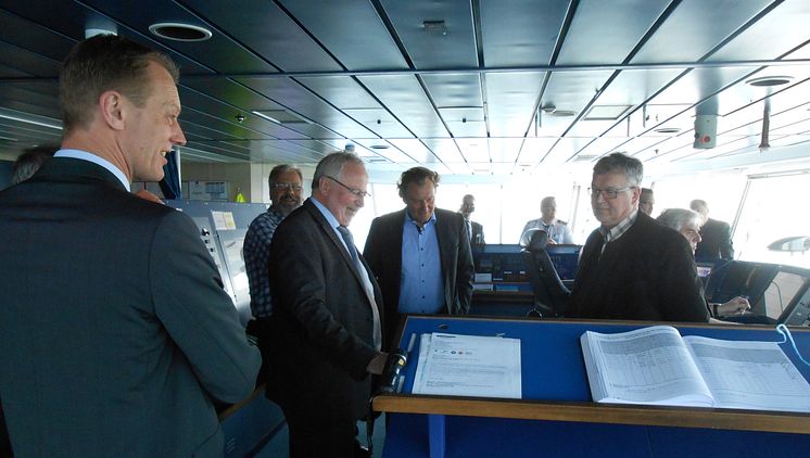 Wirtschaftsausschuss des Landtages Schleswig-Holstein zu Besuch bei Scandlines 