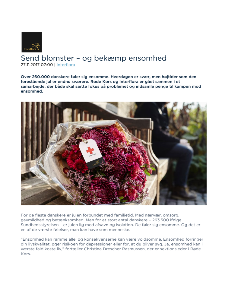 Send blomster – og bekæmp ensomhed