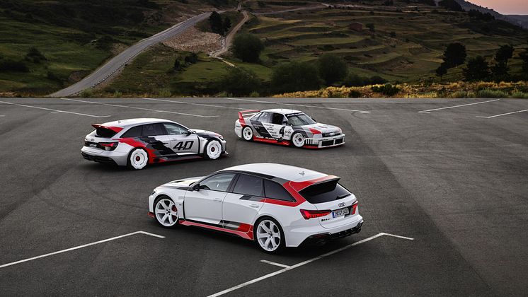 Audi RS 6 Avant GT, RS 6 GTO concept, Audi 90 quattro IMSA GTO (closeup)