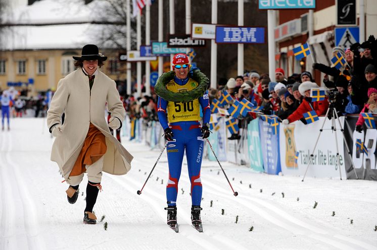 Vasaloppet, damsegrarinnan Susanne Nyström, 7 mars 2010