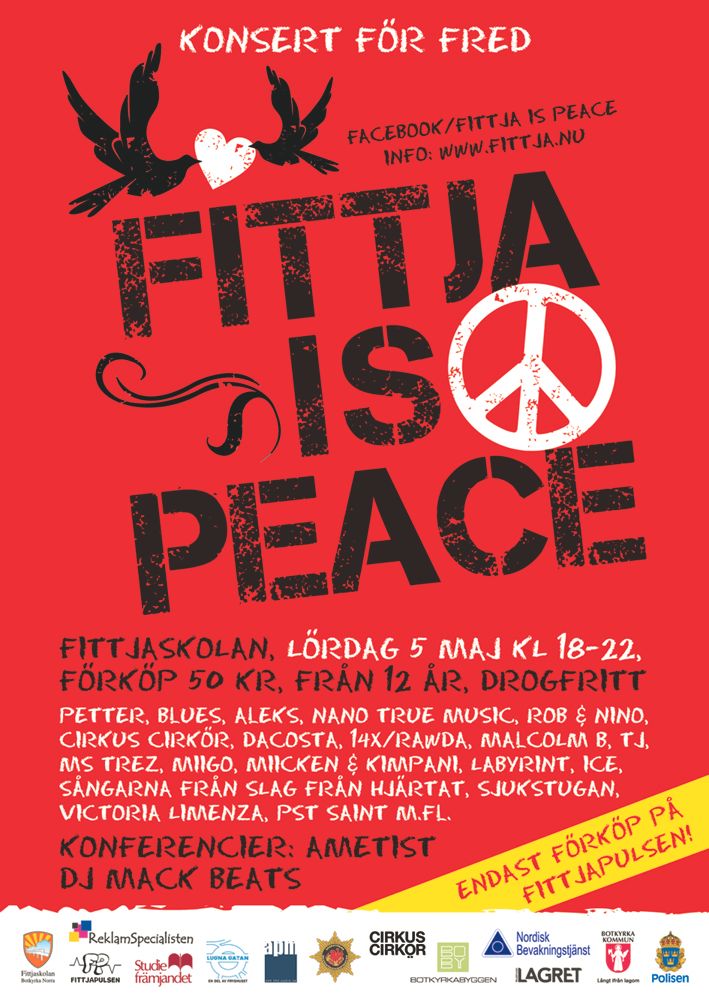 Affisch till evenemanget Fittja is Peace