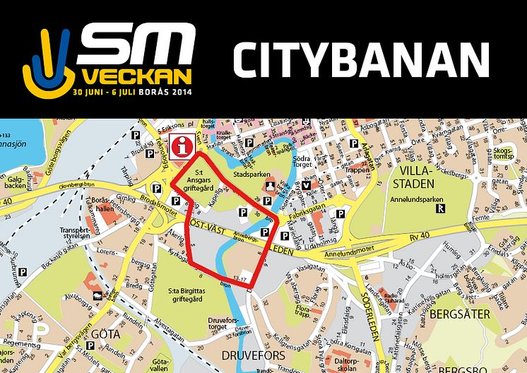 Publikvänlig citybana klar för SM-veckan i Borås