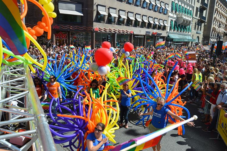 Clarion Hotel feiret stort under Pride i Stockholm i 2015.
