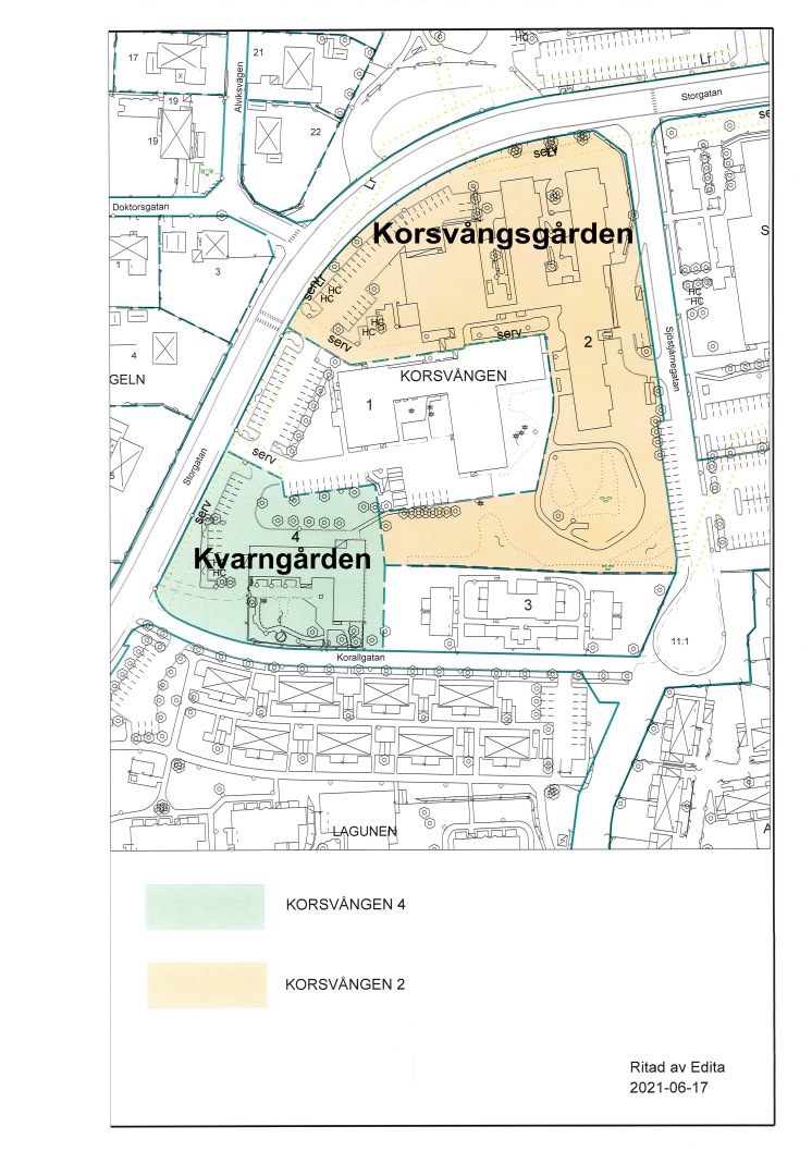 Fastigheterna Korsvången 2 och 4 i Bromölla kommun