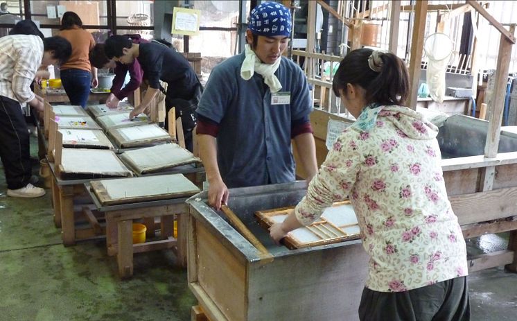 Washi Paper Making  in Ogawamachi