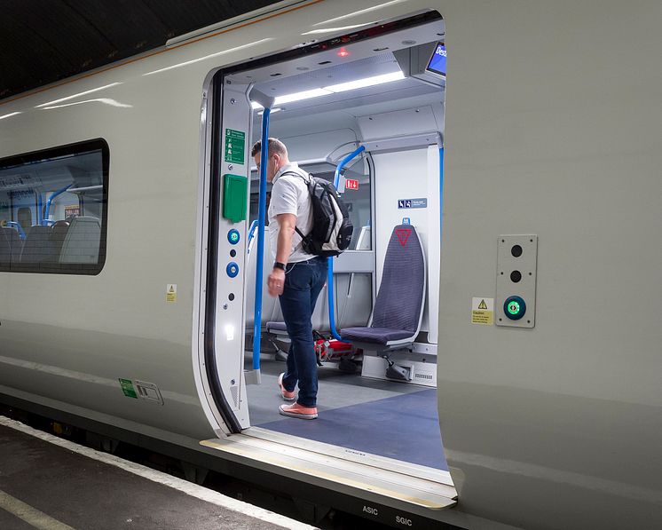 New Moorgate 717 train - passenger door