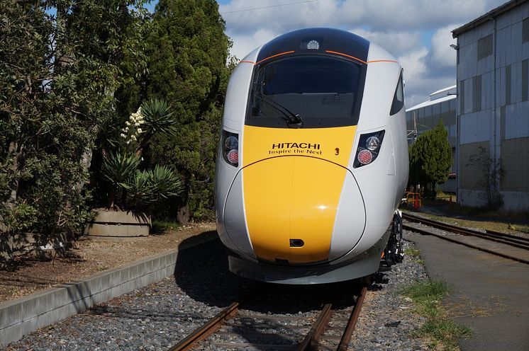 Unveiling of the first pre-series IEP train in Kasado, Japan