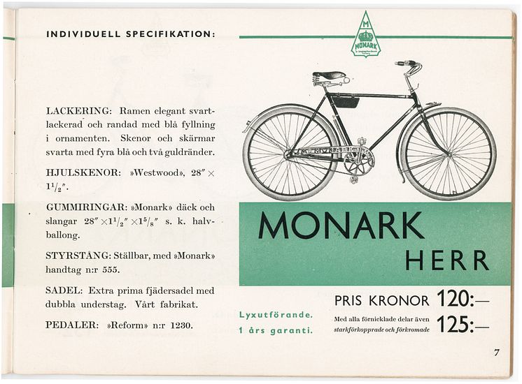 1936 herrcykel med pris