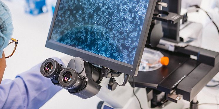 Anocca researcher in R&D facility 