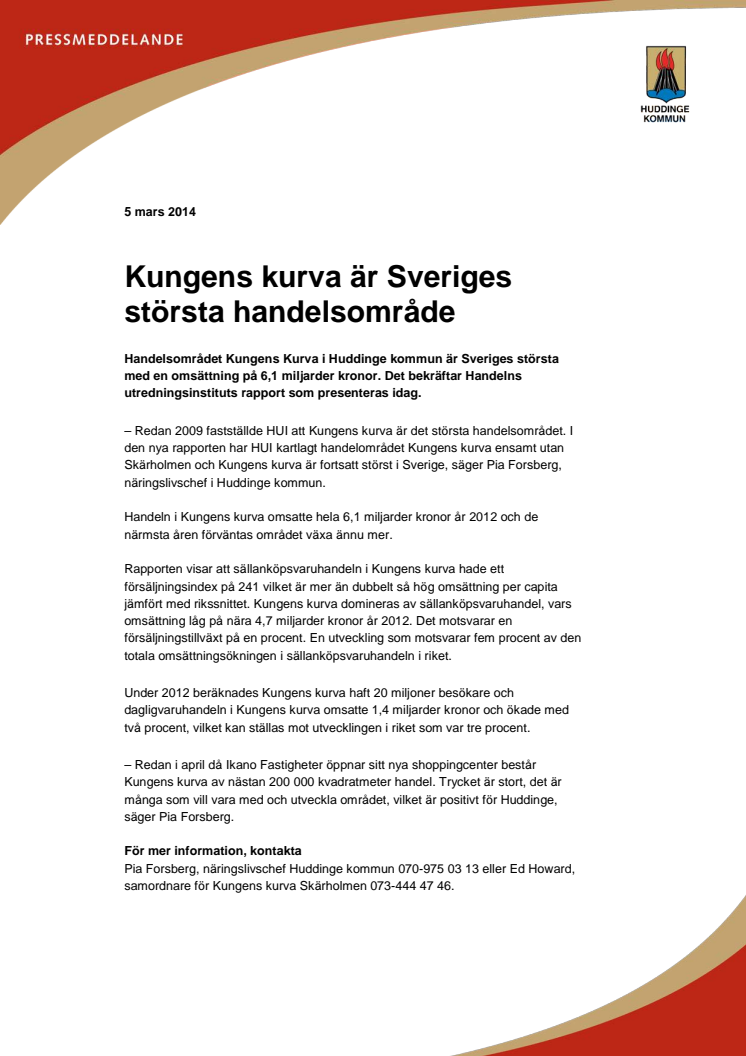 Kungens kurva är Sveriges största handelsområde