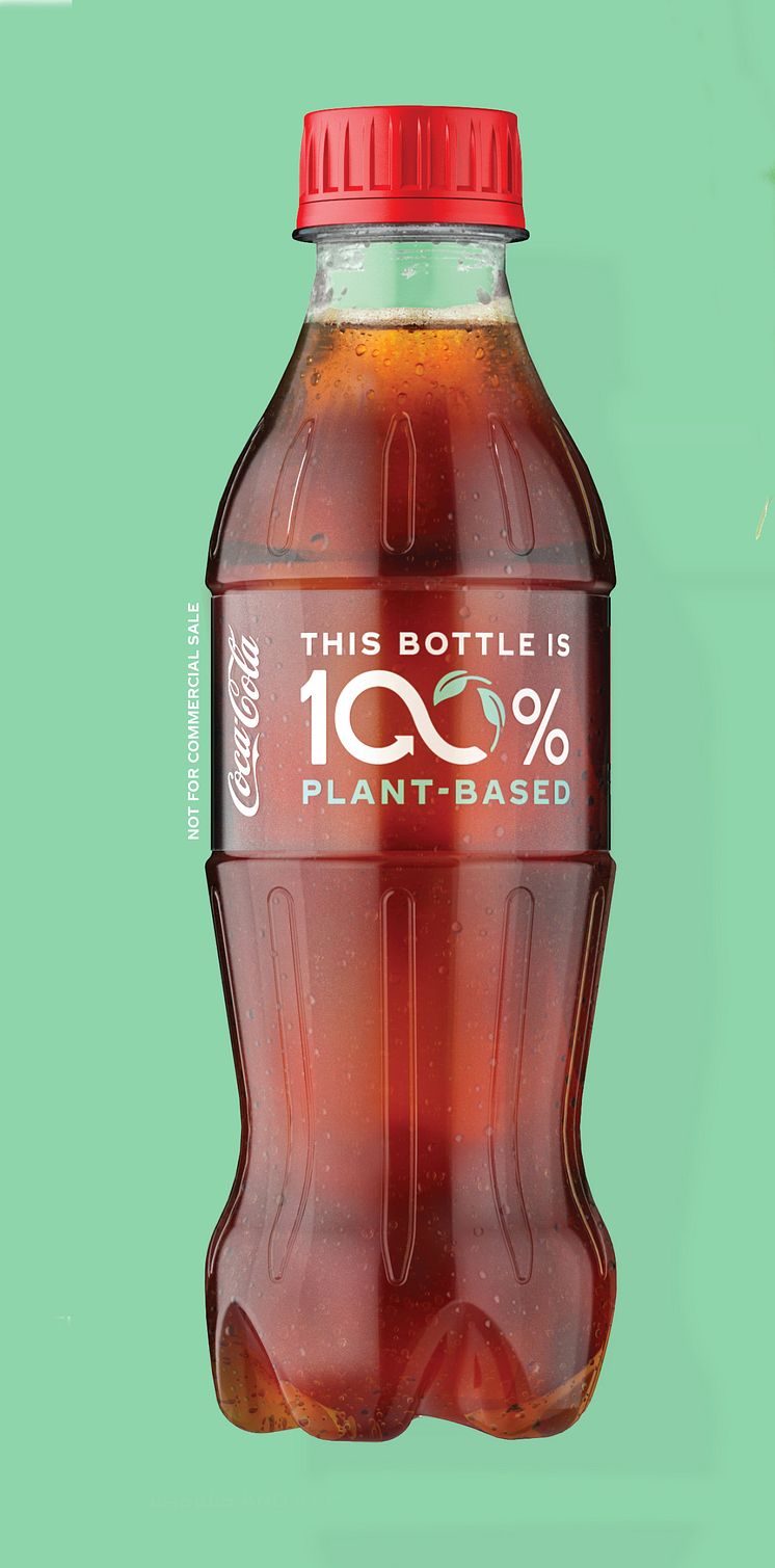 Coca-Colan kasvipohjainen prototyyppipullo