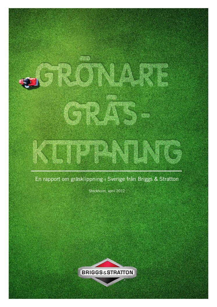 Rapport Grönare gräsklippning