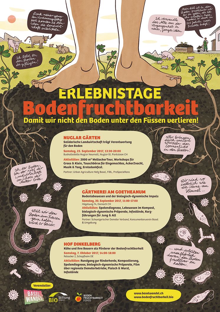 Plakat Erlebnistage Bodenfruchtbarkeit k