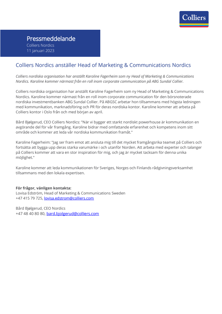 Colliers Nordics anställer Head of Marketing & Communications Nordics.pdf