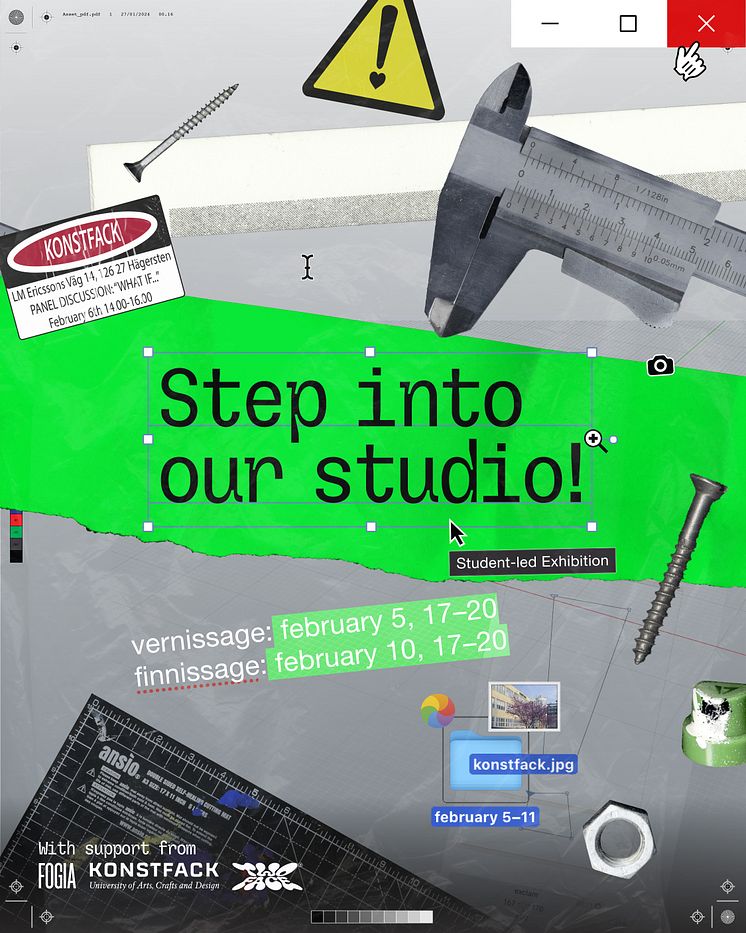 Step into our studio at Konstfack