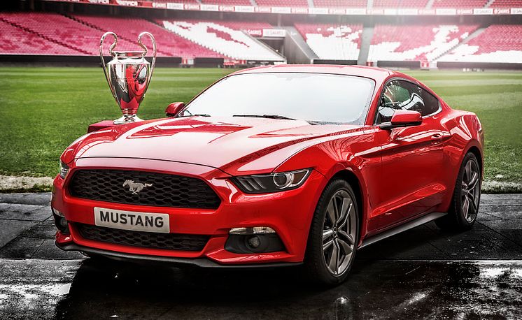 Nye Ford Mustang under Champions League-finalen i Lisboa