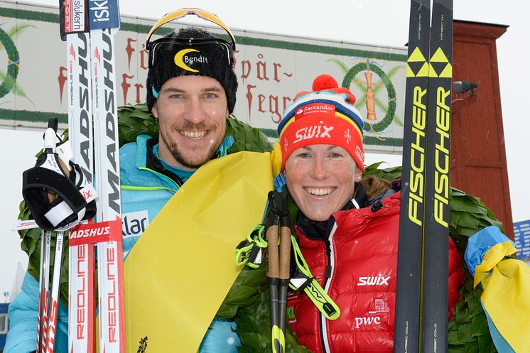 John Kristian Dahl och Katerina Smutná vann Vasaloppet 2016-03-06