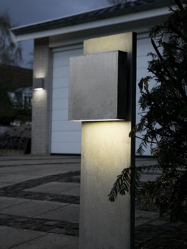 Fox Design vägg- eller pollararmatur Square eller Square LED