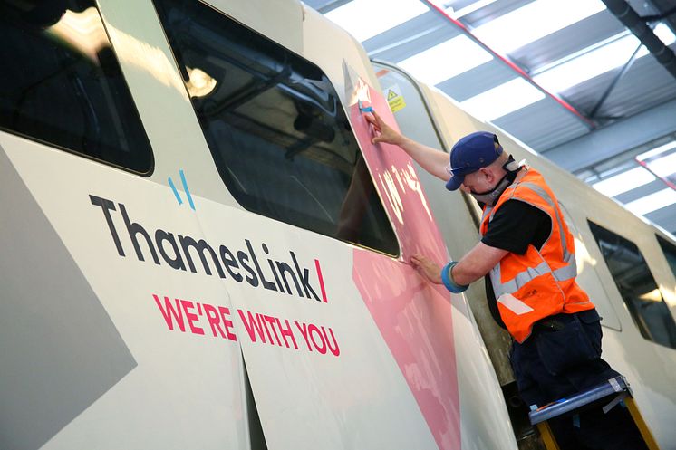 Thameslink train wrap