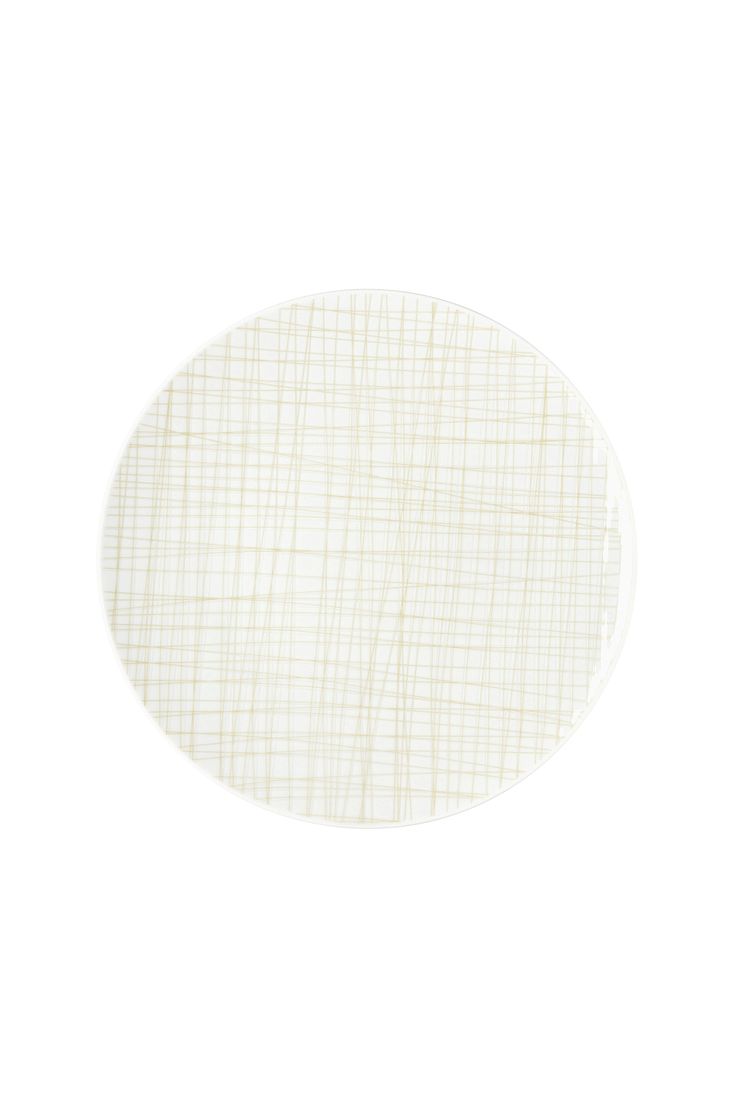 R_Mesh_Line Cream_Plate 24 cm flat