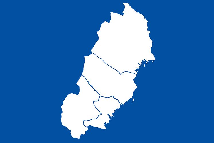 Karta över norra Sverige