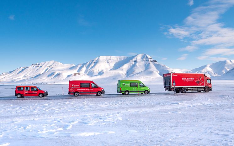 El-lastebil og el-varebiler Svalbard