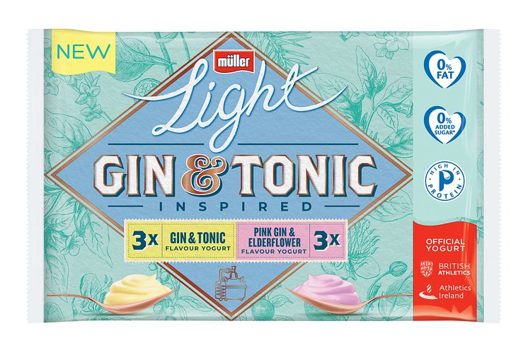 Müllerlight Gin & Tonic inspired yogurt