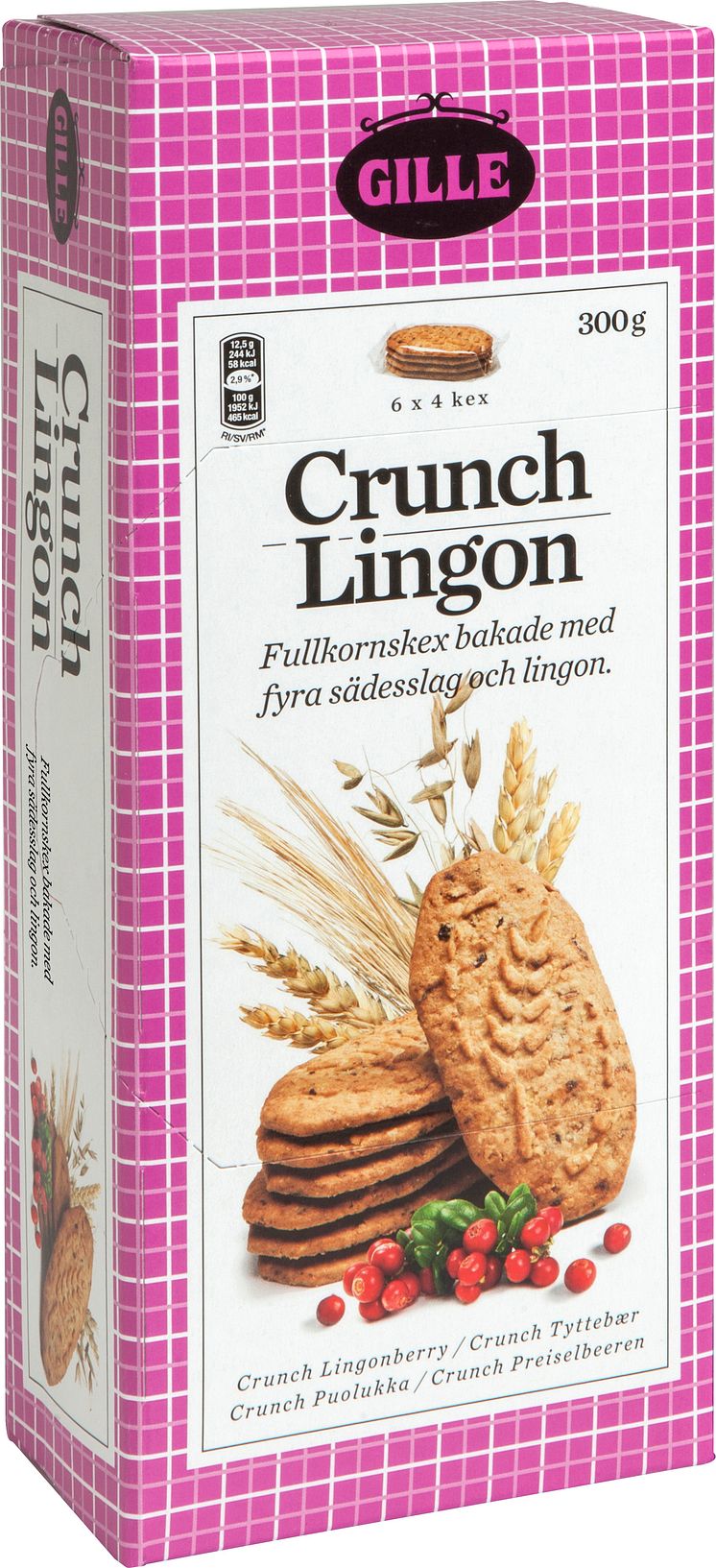 Gille Crunch Lingon - mellanmålskex
